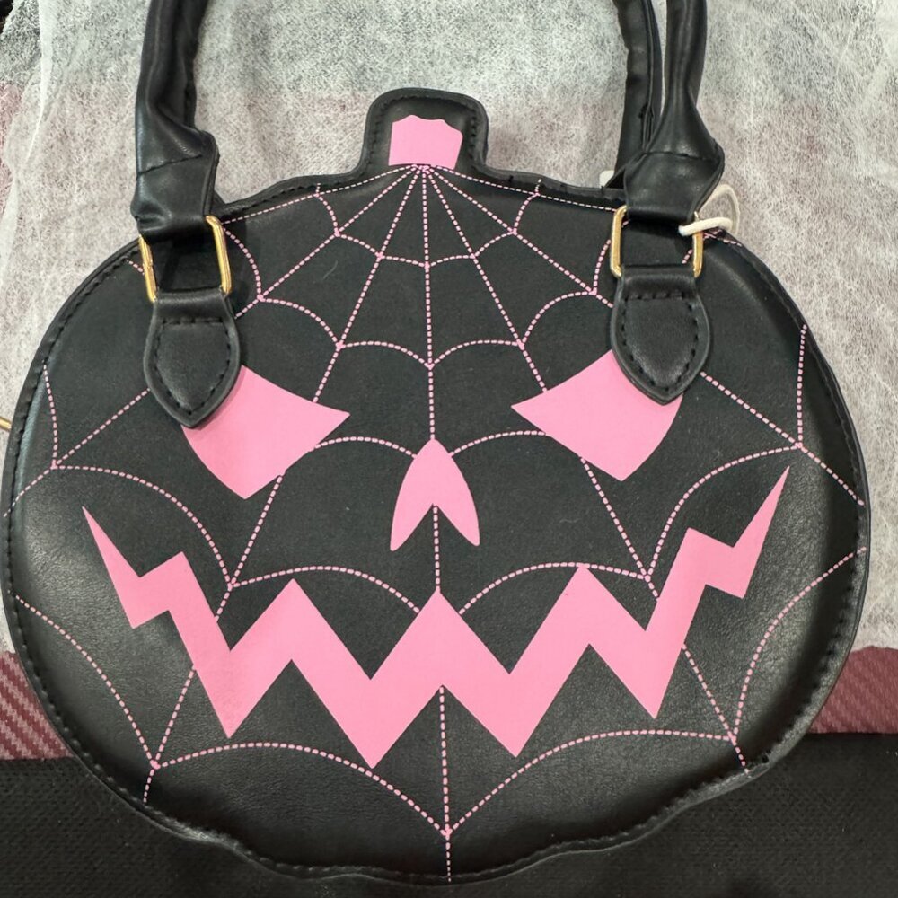 Pumpkin Crossbody Bag with Spider Web Crossbody NWT​